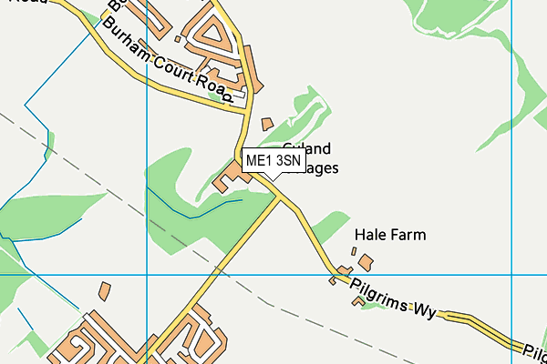 ME1 3SN map - OS VectorMap District (Ordnance Survey)
