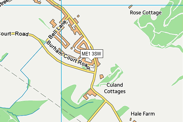 ME1 3SW map - OS VectorMap District (Ordnance Survey)
