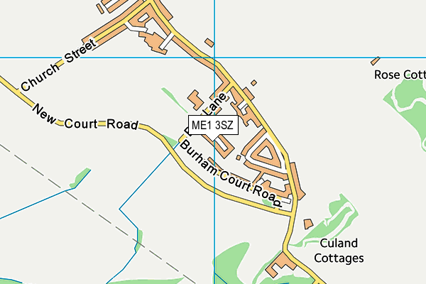 ME1 3SZ map - OS VectorMap District (Ordnance Survey)