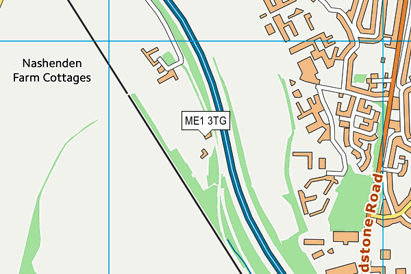 ME1 3TG map - OS VectorMap District (Ordnance Survey) ME1 3TG map - OS VectorMap District (Ordnance Survey)