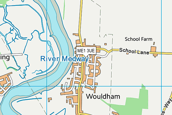 ME1 3UE map - OS VectorMap District (Ordnance Survey) ME1 3UE map - OS VectorMap District (Ordnance Survey)