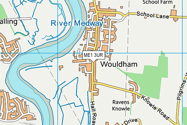 ME1 3UR map - OS VectorMap District (Ordnance Survey)