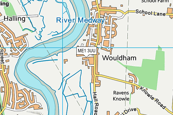 ME1 3UU map - OS VectorMap District (Ordnance Survey)