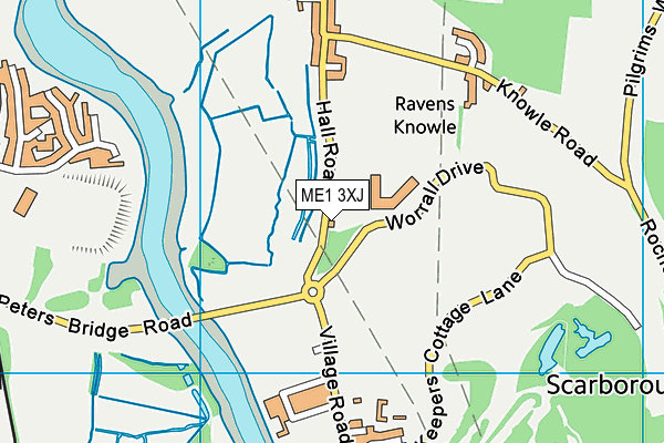 ME1 3XJ map - OS VectorMap District (Ordnance Survey) ME1 3XJ map - OS VectorMap District (Ordnance Survey)