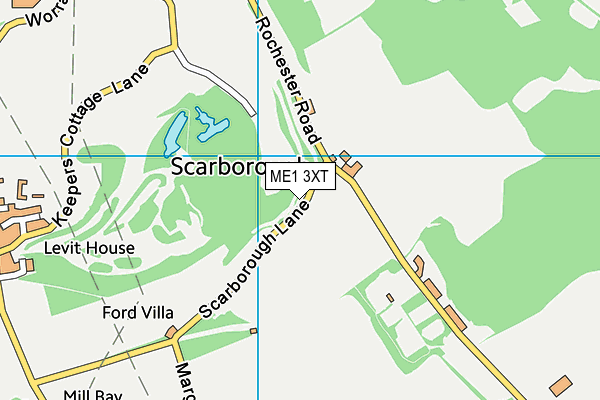 ME1 3XT map - OS VectorMap District (Ordnance Survey)