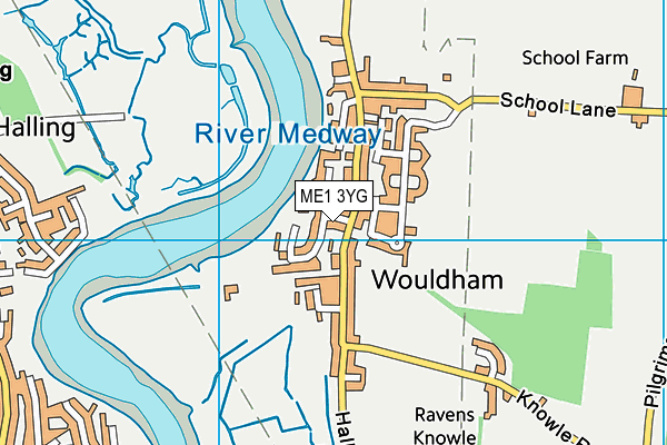 ME1 3YG map - OS VectorMap District (Ordnance Survey) ME1 3YG map - OS VectorMap District (Ordnance Survey)
