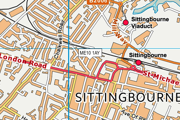 ME10 1AY map - OS VectorMap District (Ordnance Survey)