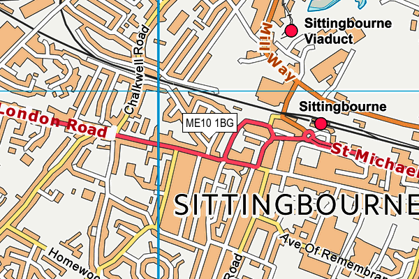 ME10 1BG map - OS VectorMap District (Ordnance Survey) ME10 1BG map - OS VectorMap District (Ordnance Survey)
