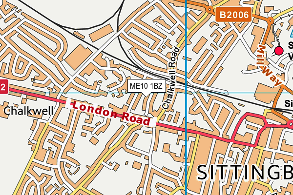 ME10 1BZ map - OS VectorMap District (Ordnance Survey) ME10 1BZ map - OS VectorMap District (Ordnance Survey)