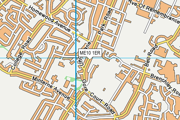 ME10 1ER map - OS VectorMap District (Ordnance Survey) ME10 1ER map - OS VectorMap District (Ordnance Survey)