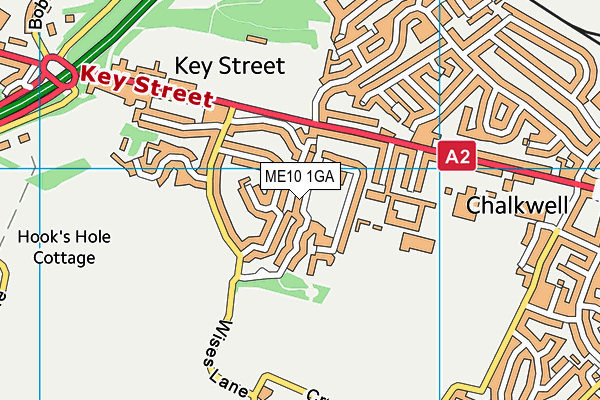 ME10 1GA map - OS VectorMap District (Ordnance Survey) ME10 1GA map - OS VectorMap District (Ordnance Survey)