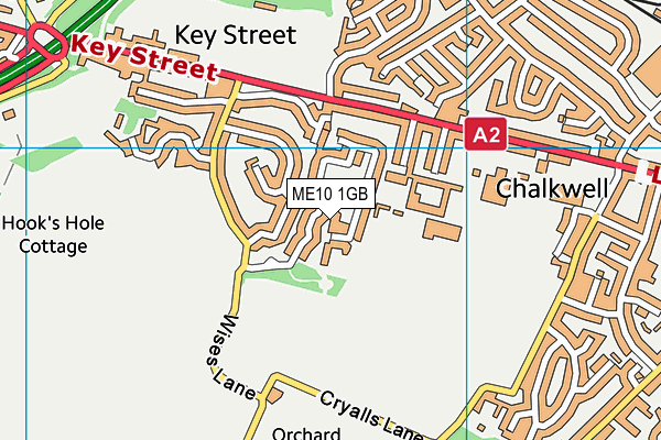 ME10 1GB map - OS VectorMap District (Ordnance Survey)