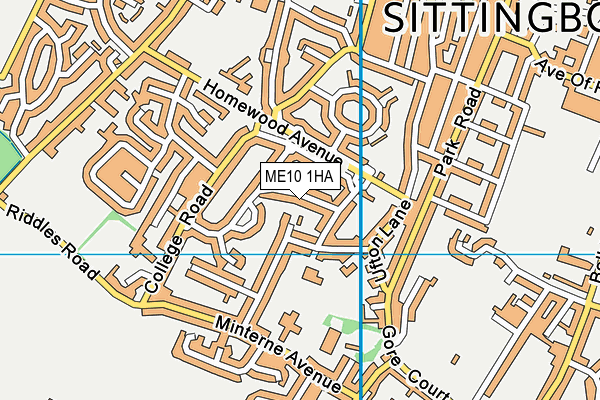 ME10 1HA map - OS VectorMap District (Ordnance Survey) ME10 1HA map - OS VectorMap District (Ordnance Survey)