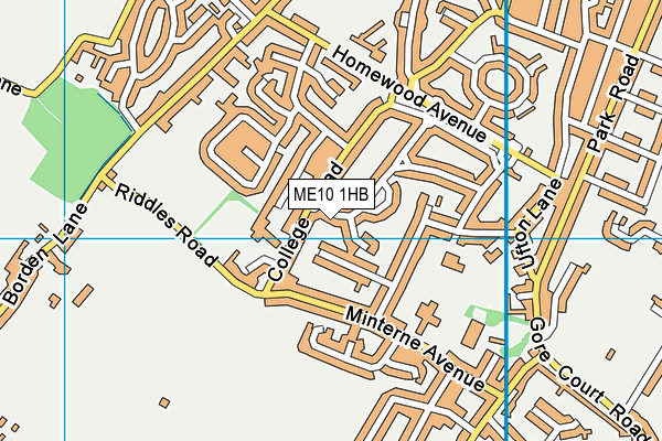 ME10 1HB map - OS VectorMap District (Ordnance Survey) ME10 1HB map - OS VectorMap District (Ordnance Survey)