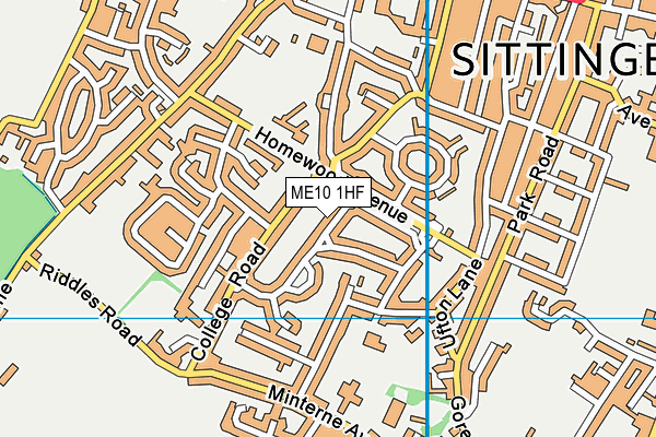 ME10 1HF map - OS VectorMap District (Ordnance Survey) ME10 1HF map - OS VectorMap District (Ordnance Survey)