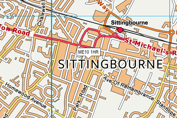 ME10 1HR map - OS VectorMap District (Ordnance Survey) ME10 1HR map - OS VectorMap District (Ordnance Survey)