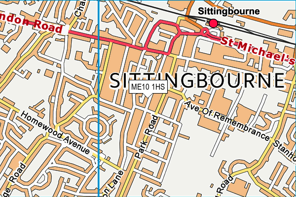 ME10 1HS map - OS VectorMap District (Ordnance Survey) ME10 1HS map - OS VectorMap District (Ordnance Survey)