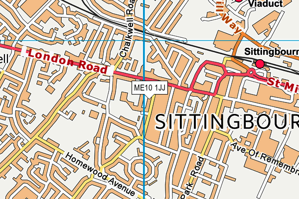 ME10 1JJ map - OS VectorMap District (Ordnance Survey)