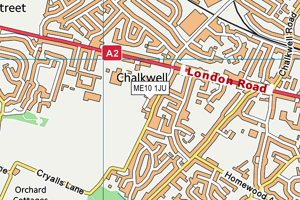 ME10 1JU map - OS VectorMap District (Ordnance Survey) ME10 1JU map - OS VectorMap District (Ordnance Survey)