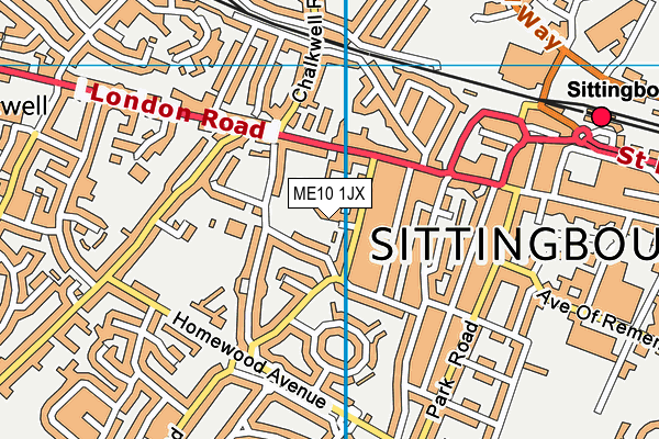 ME10 1JX map - OS VectorMap District (Ordnance Survey) ME10 1JX map - OS VectorMap District (Ordnance Survey)