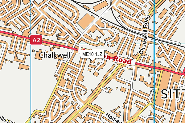 ME10 1JZ map - OS VectorMap District (Ordnance Survey)