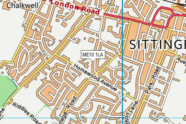 ME10 1LA map - OS VectorMap District (Ordnance Survey) ME10 1LA map - OS VectorMap District (Ordnance Survey)