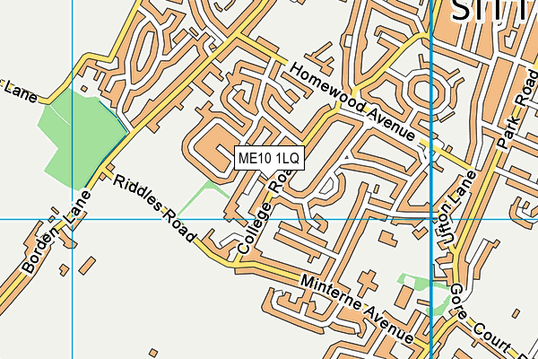 ME10 1LQ map - OS VectorMap District (Ordnance Survey) ME10 1LQ map - OS VectorMap District (Ordnance Survey)