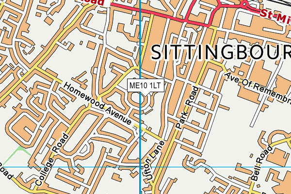 ME10 1LT map - OS VectorMap District (Ordnance Survey) ME10 1LT map - OS VectorMap District (Ordnance Survey)