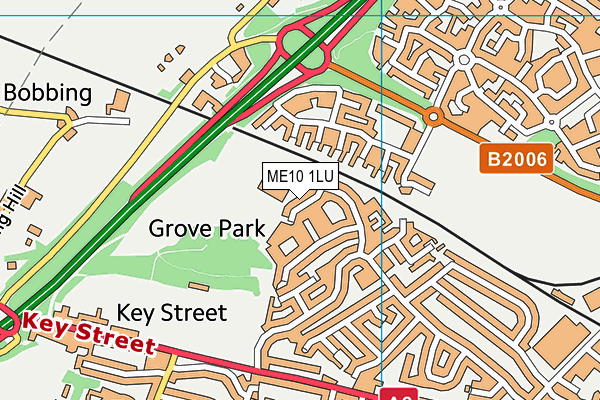 ME10 1LU map - OS VectorMap District (Ordnance Survey) ME10 1LU map - OS VectorMap District (Ordnance Survey)