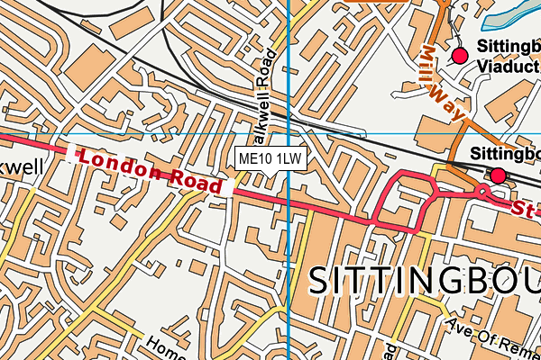 ME10 1LW map - OS VectorMap District (Ordnance Survey) ME10 1LW map - OS VectorMap District (Ordnance Survey)