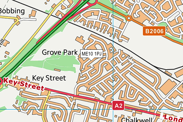ME10 1PJ map - OS VectorMap District (Ordnance Survey) ME10 1PJ map - OS VectorMap District (Ordnance Survey)