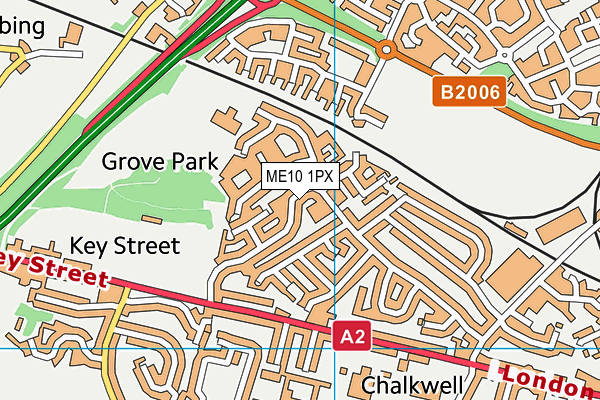 ME10 1PX map - OS VectorMap District (Ordnance Survey) ME10 1PX map - OS VectorMap District (Ordnance Survey)