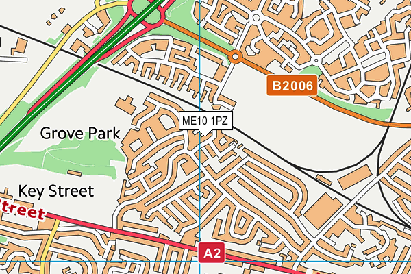 ME10 1PZ map - OS VectorMap District (Ordnance Survey) ME10 1PZ map - OS VectorMap District (Ordnance Survey)