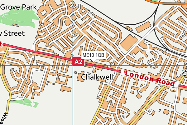 ME10 1QB map - OS VectorMap District (Ordnance Survey) ME10 1QB map - OS VectorMap District (Ordnance Survey)