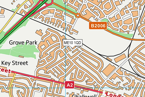 ME10 1QD map - OS VectorMap District (Ordnance Survey) ME10 1QD map - OS VectorMap District (Ordnance Survey)