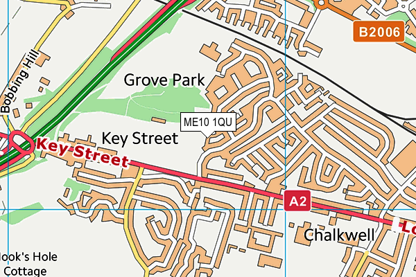 ME10 1QU map - OS VectorMap District (Ordnance Survey)