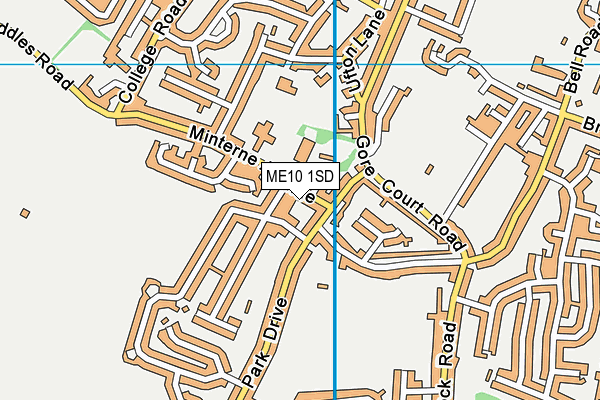ME10 1SD map - OS VectorMap District (Ordnance Survey) ME10 1SD map - OS VectorMap District (Ordnance Survey)