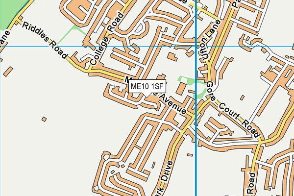 ME10 1SF map - OS VectorMap District (Ordnance Survey) ME10 1SF map - OS VectorMap District (Ordnance Survey)