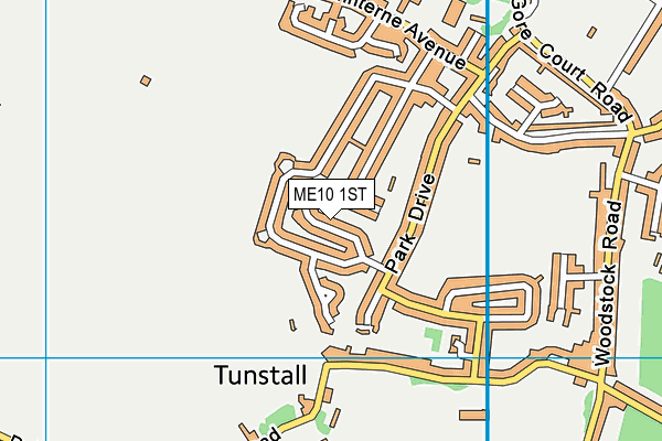 ME10 1ST map - OS VectorMap District (Ordnance Survey) ME10 1ST map - OS VectorMap District (Ordnance Survey)