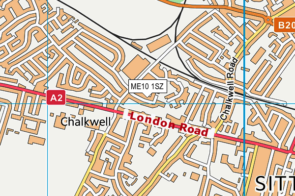 ME10 1SZ map - OS VectorMap District (Ordnance Survey)