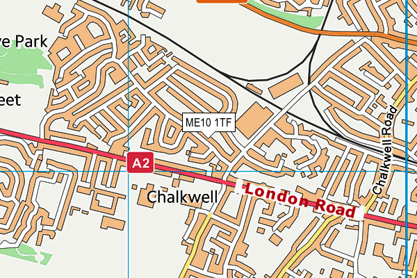 ME10 1TF map - OS VectorMap District (Ordnance Survey) ME10 1TF map - OS VectorMap District (Ordnance Survey)