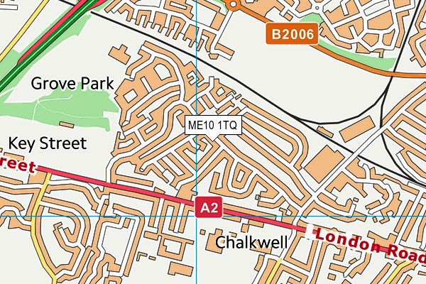 ME10 1TQ map - OS VectorMap District (Ordnance Survey) ME10 1TQ map - OS VectorMap District (Ordnance Survey)