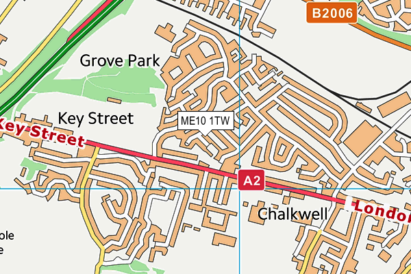 ME10 1TW map - OS VectorMap District (Ordnance Survey) ME10 1TW map - OS VectorMap District (Ordnance Survey)