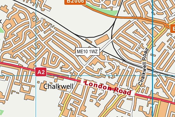 ME10 1WZ map - OS VectorMap District (Ordnance Survey) ME10 1WZ map - OS VectorMap District (Ordnance Survey)