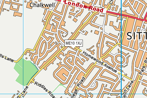 ME10 1XJ map - OS VectorMap District (Ordnance Survey) ME10 1XJ map - OS VectorMap District (Ordnance Survey)