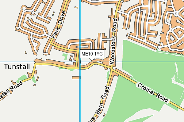 ME10 1YG map - OS VectorMap District (Ordnance Survey) ME10 1YG map - OS VectorMap District (Ordnance Survey)