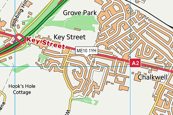 ME10 1YH map - OS VectorMap District (Ordnance Survey) ME10 1YH map - OS VectorMap District (Ordnance Survey)