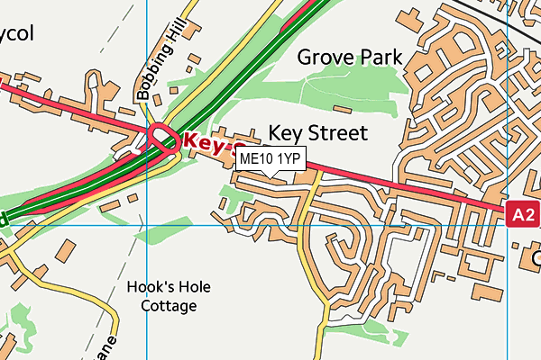 ME10 1YP map - OS VectorMap District (Ordnance Survey) ME10 1YP map - OS VectorMap District (Ordnance Survey)