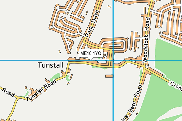 ME10 1YQ map - OS VectorMap District (Ordnance Survey)