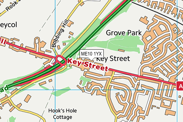 ME10 1YX map - OS VectorMap District (Ordnance Survey) ME10 1YX map - OS VectorMap District (Ordnance Survey)